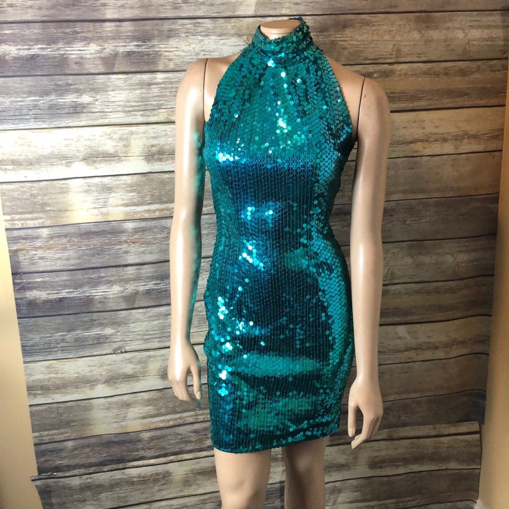 90s vintage Nite Line green prom dress size 4